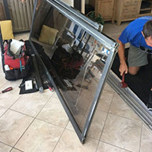 sliding glass door frame repair Ensley